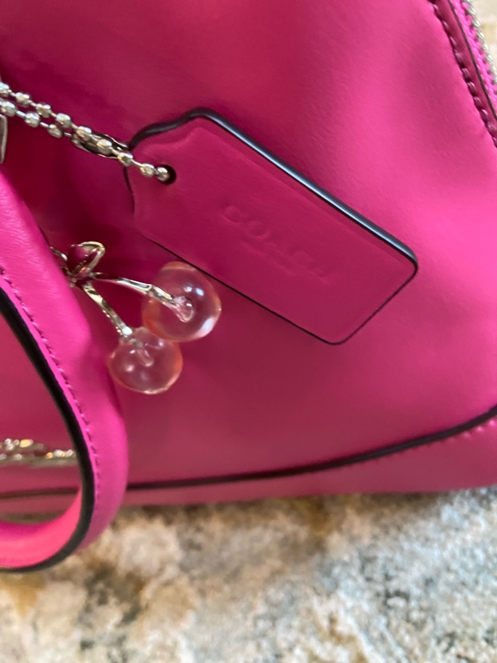 Coach 2017 Pink Leather Mini Sierra Satchel F57555 - Picture 9 of 9
